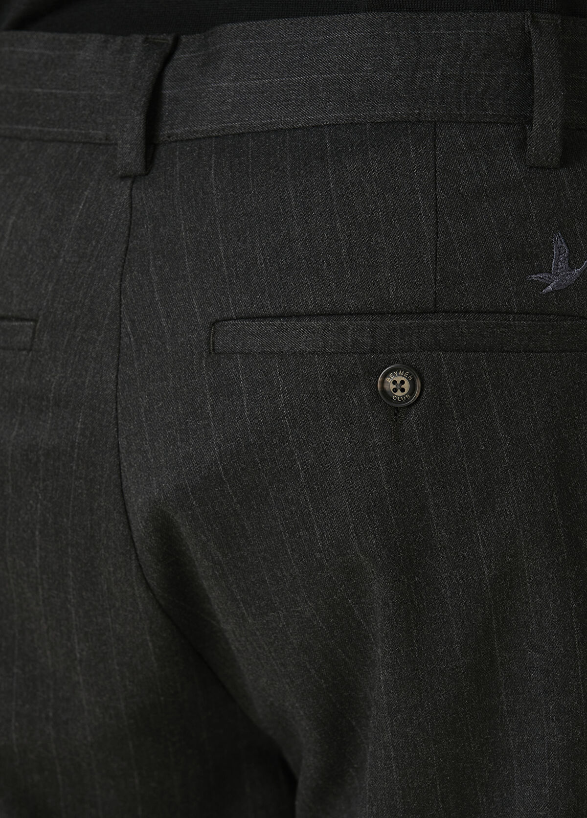 Beymen Club Anthracite Striped Trousers - 1