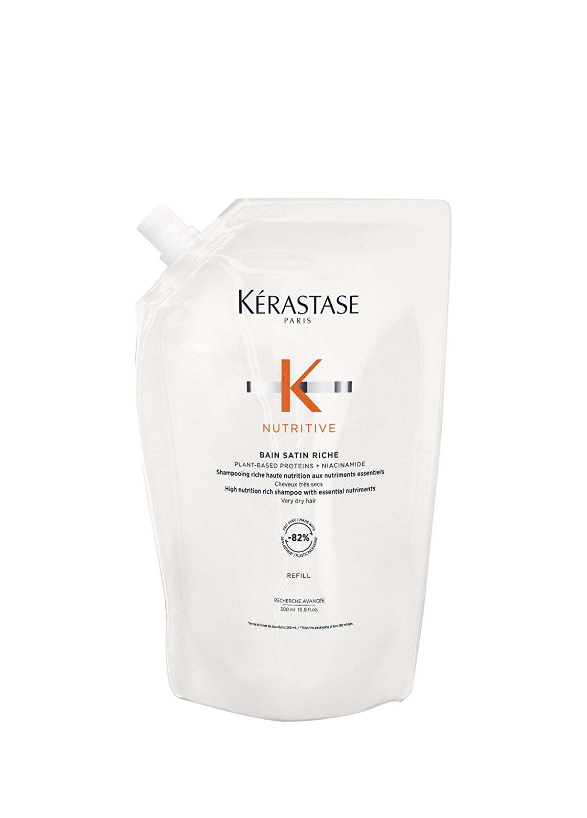 Kerastase Nutritive Bain Satin Riche Intense Moisturizing Refill Shampoo 500 ml - 1