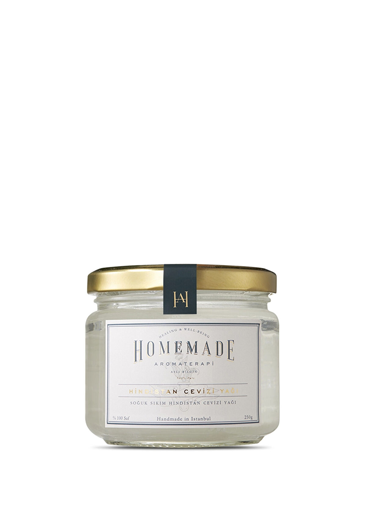 Homemade Aromaterapi Nemlendirici ve Canlandırıcı Soğuk Sıkım Hindistan Cevizi Yağı 250 gr - 1