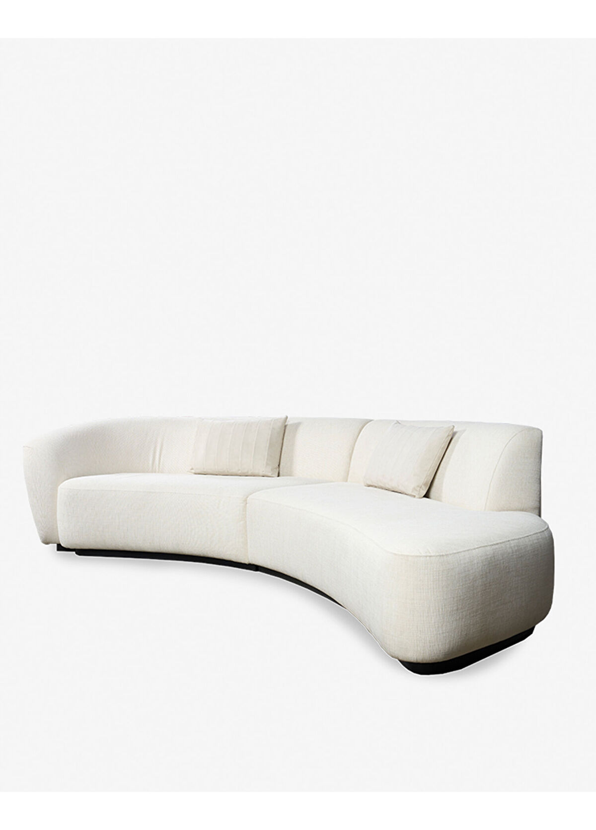 Estetik Decor Seranete Duble Krem Rengi Üçlü Kanepe - 3