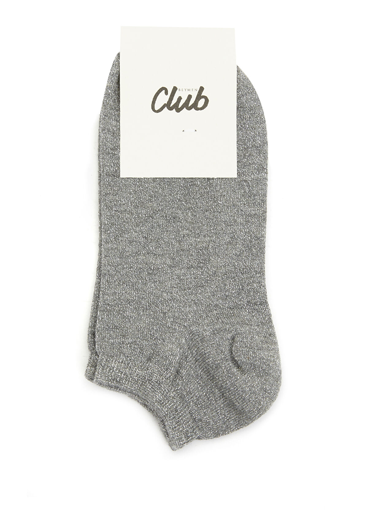 Beymen Club Grey Glitter Womens Socks - 1