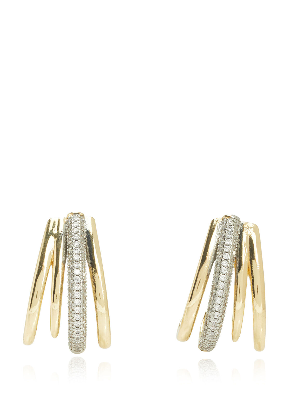 Beymen Club Women's Earrings With Half Moon Stone - 3