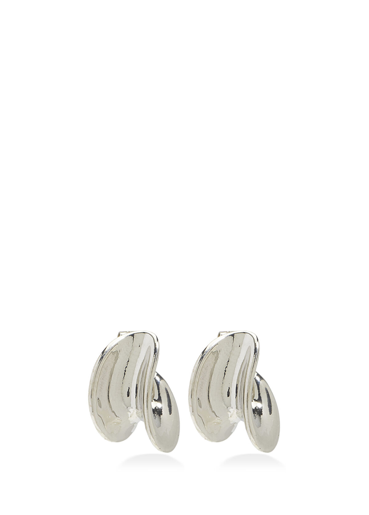 Beymen Club Silver Amorphous Women's Earrings - 3