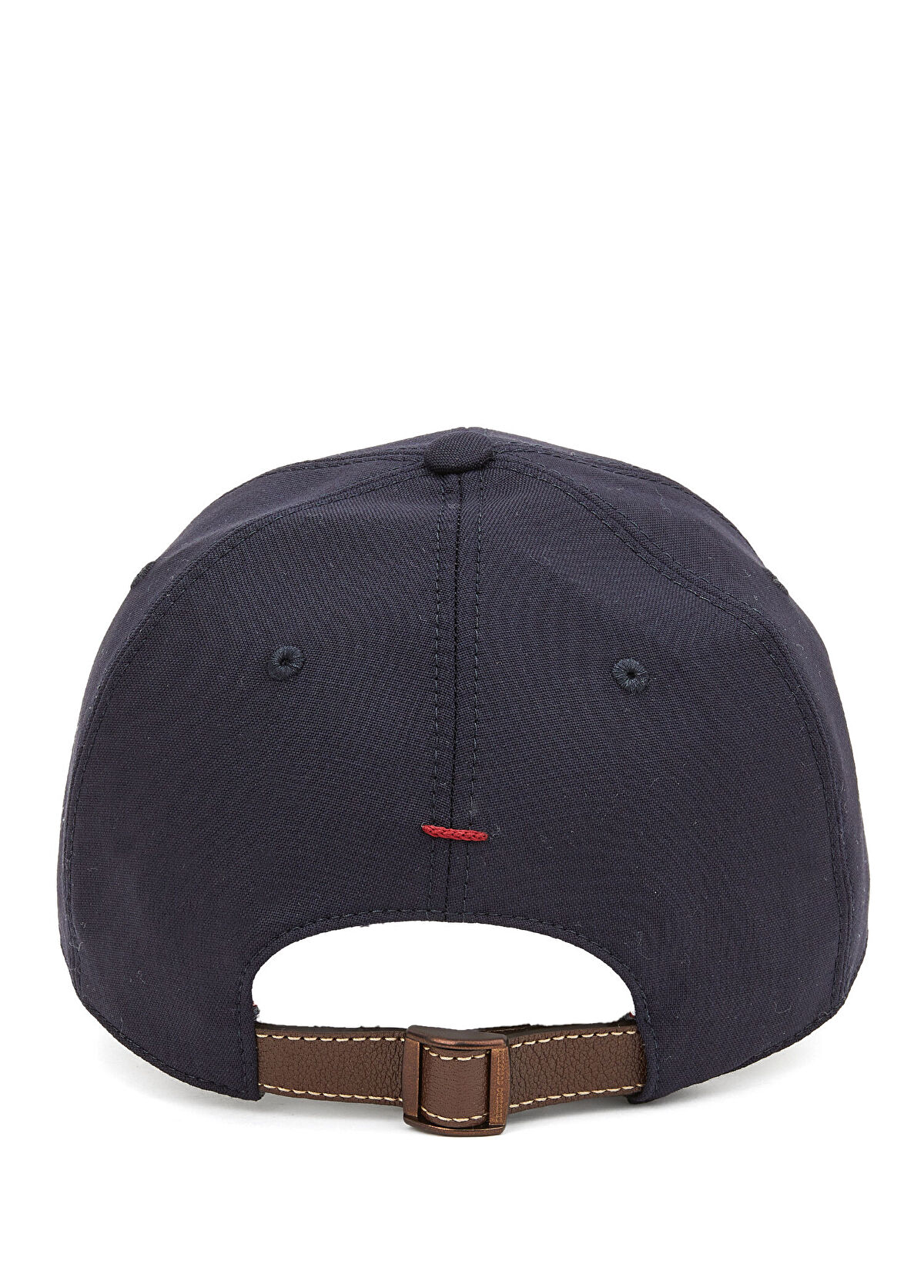 Brunello Cucinelli Lacivert Logo Nakışlı Erkek Yün Şapka - 3