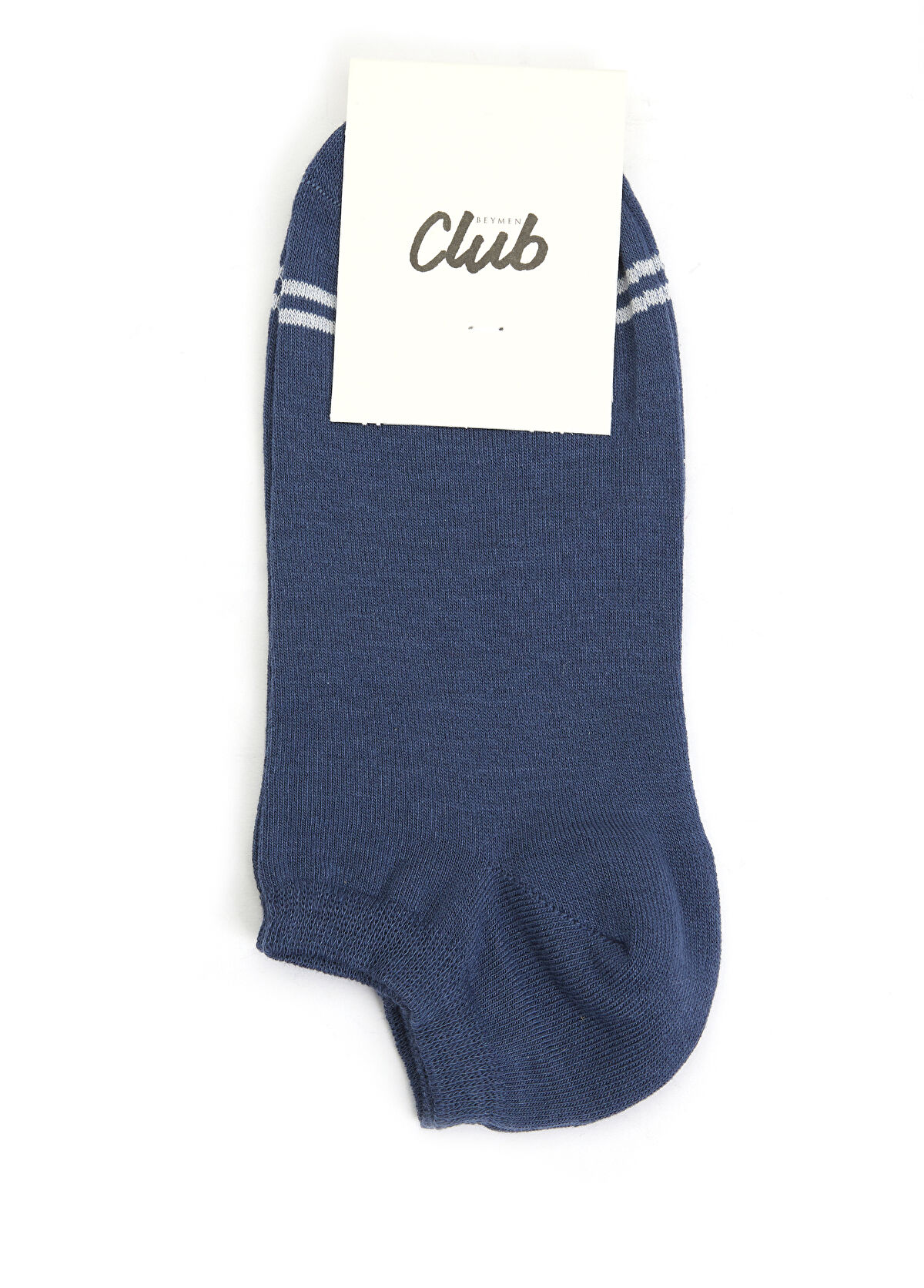 Beymen Club İndigo Çizgili Erkek Patik Çorap - 1