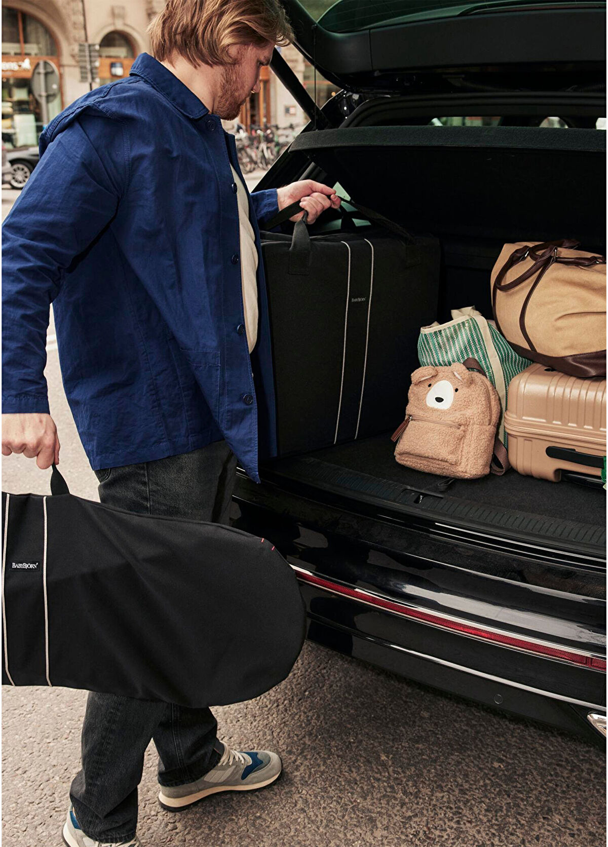 Siyah Ana Kucağı Taşıma Çantası - Görsel 4