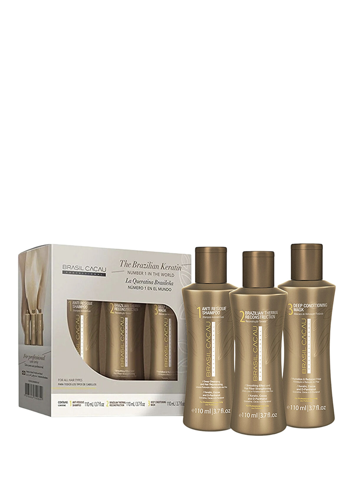 Cadiveu Brasil Cacau Düzleştirici Saç Bakım Seti - 1