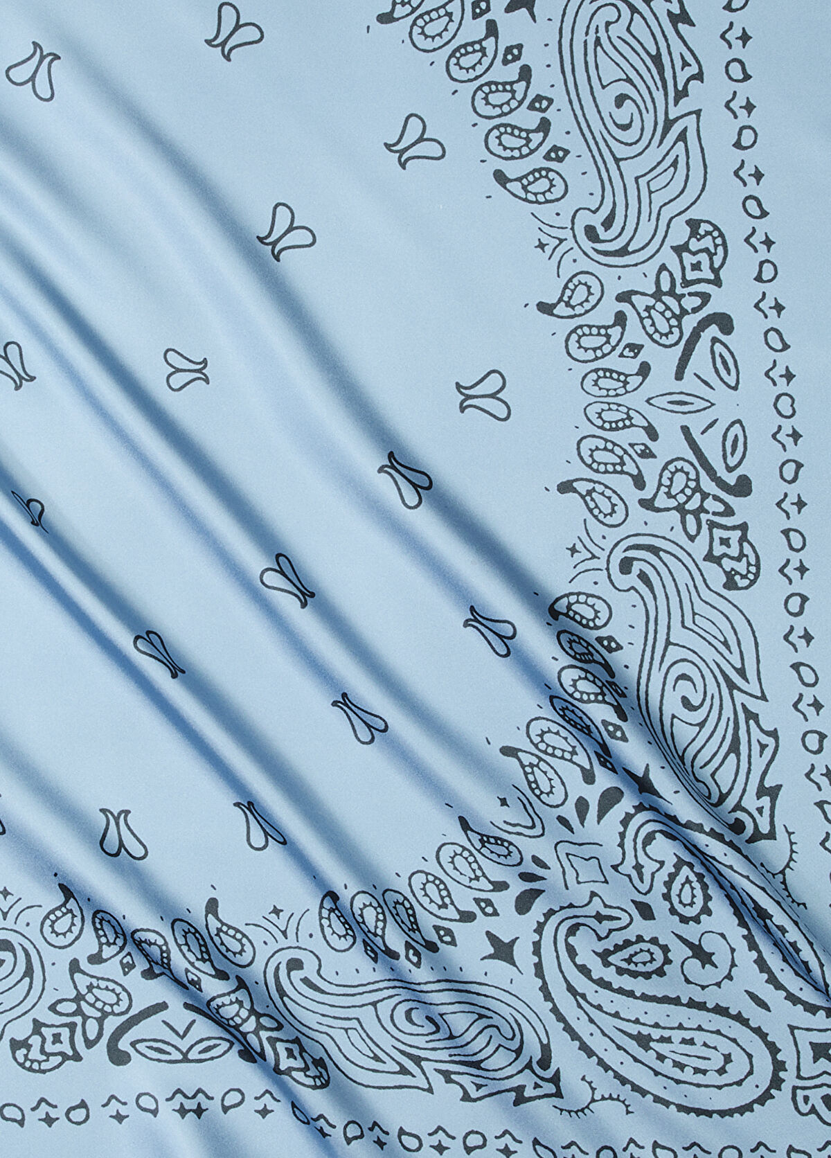 Beymen Club Blue Silk Scarf - 3