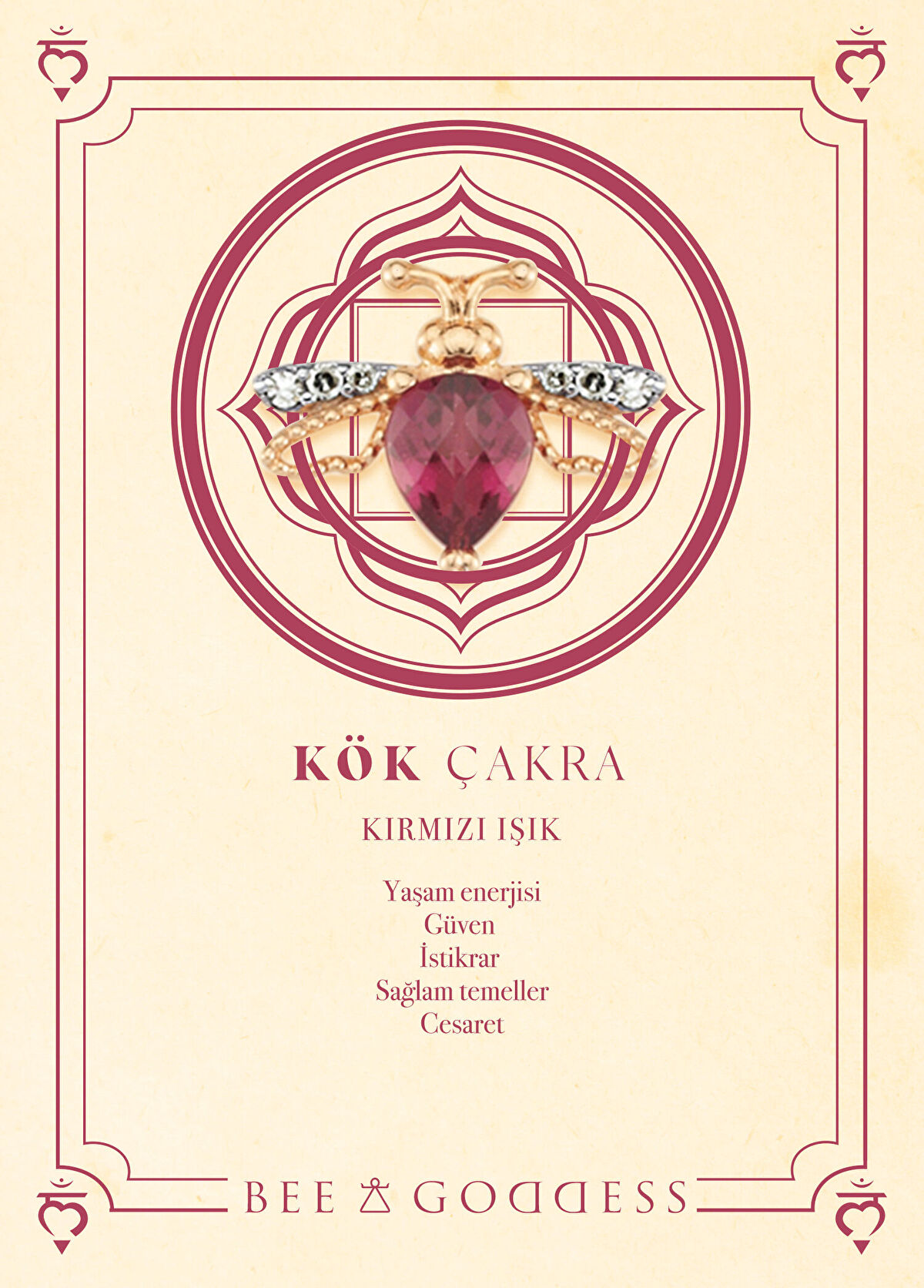 Bee Goddess Queen Bee Ruby Diamond Womens Gold Single Earrings - 3