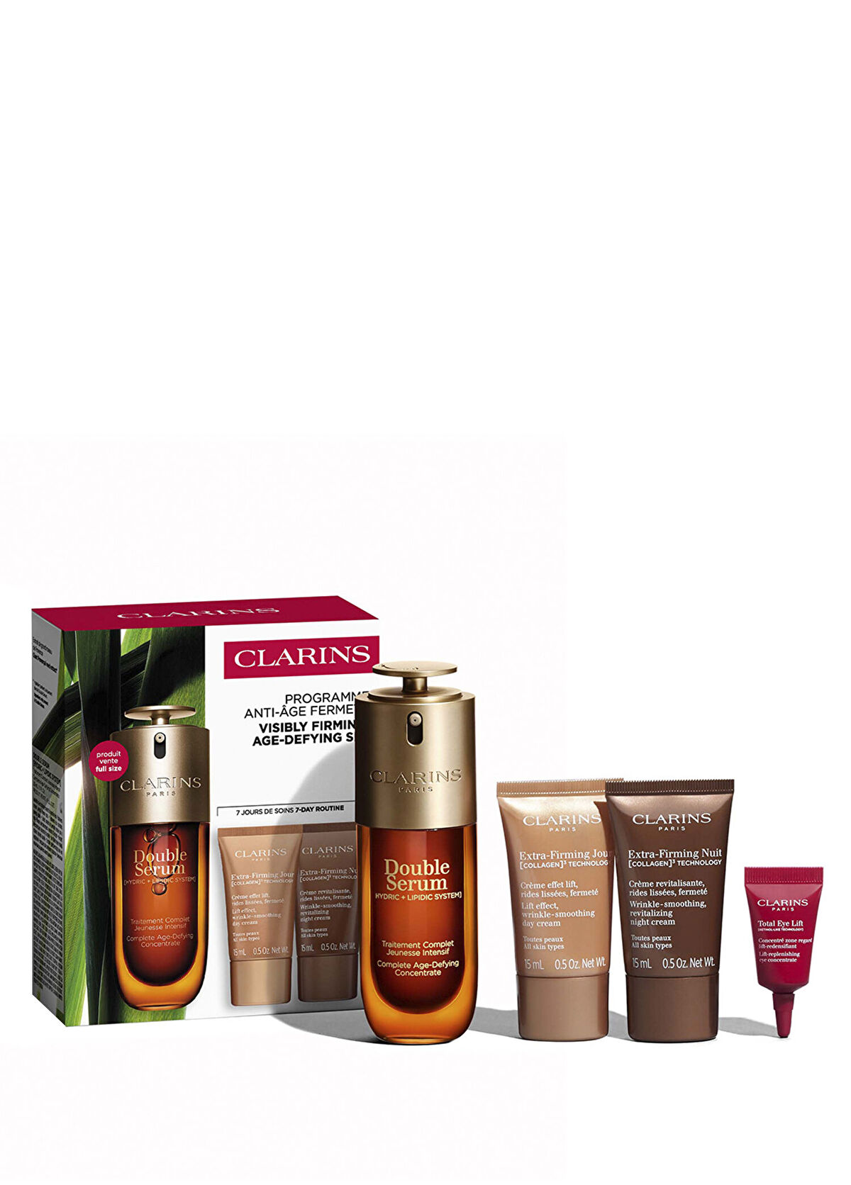 Clarins Double Serum & Extra Firming Yaşlanma Karşıtı Cilt Bakım Seti - 1