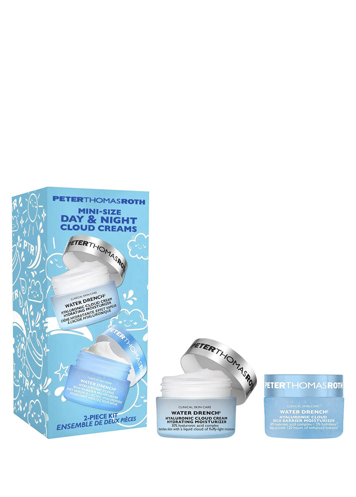 Peter Thomas Roth Mini Size Day and Night Cloud Moisturizing Face Cream Set of 2 - 1