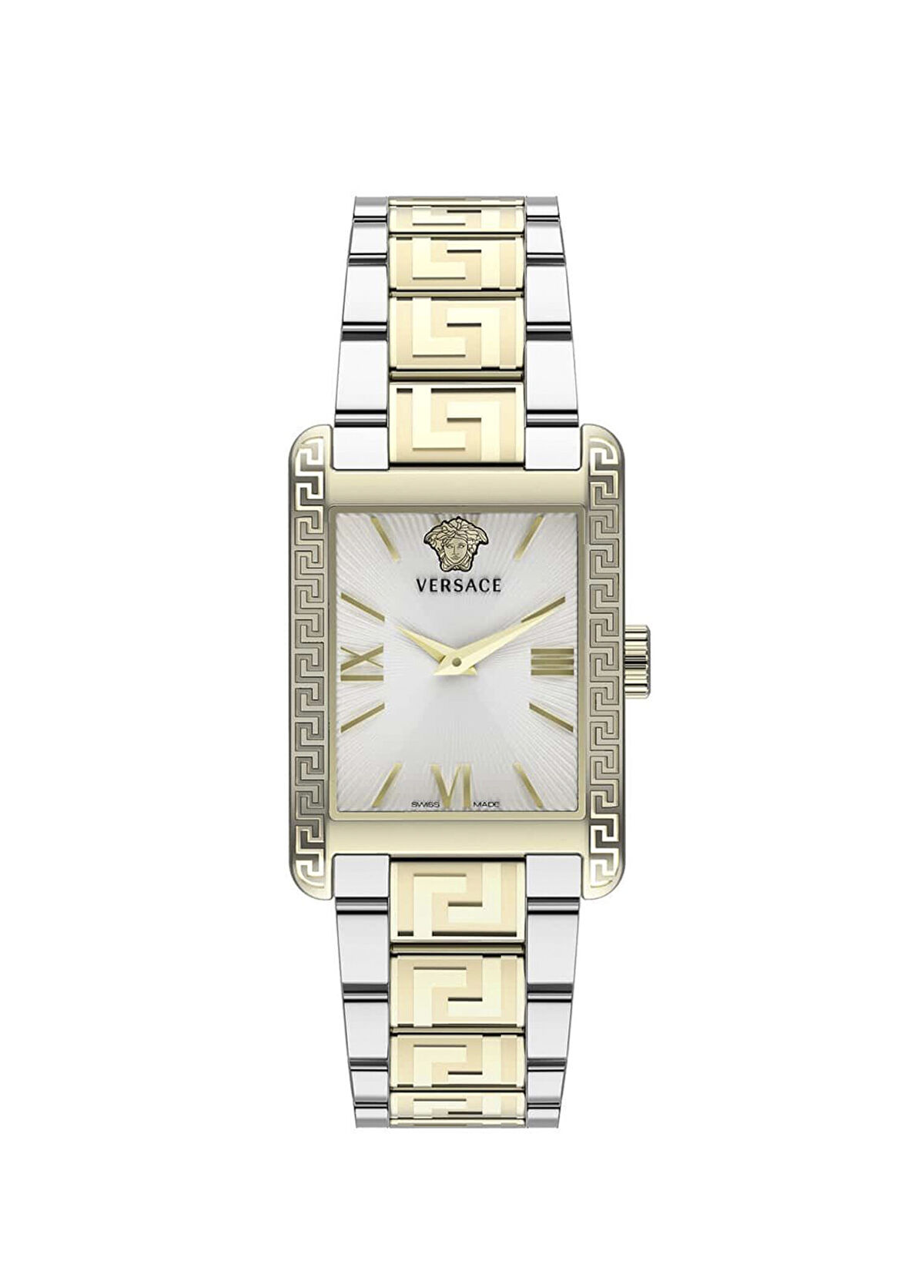 Versace VRSCVE1C00621 Altın Rengi Metalik Gri Çelik Kadın Kol Saati - 1