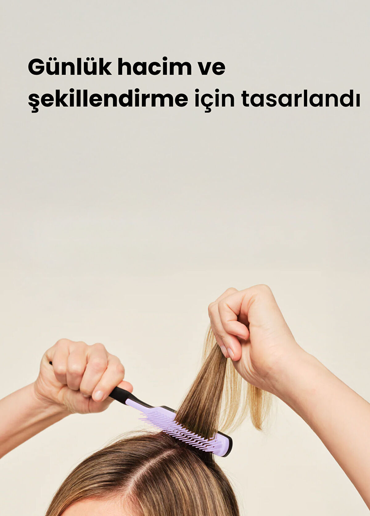 Tangle Teezer The Ultimate Volumizer Black Lilac Bun Brush - 3