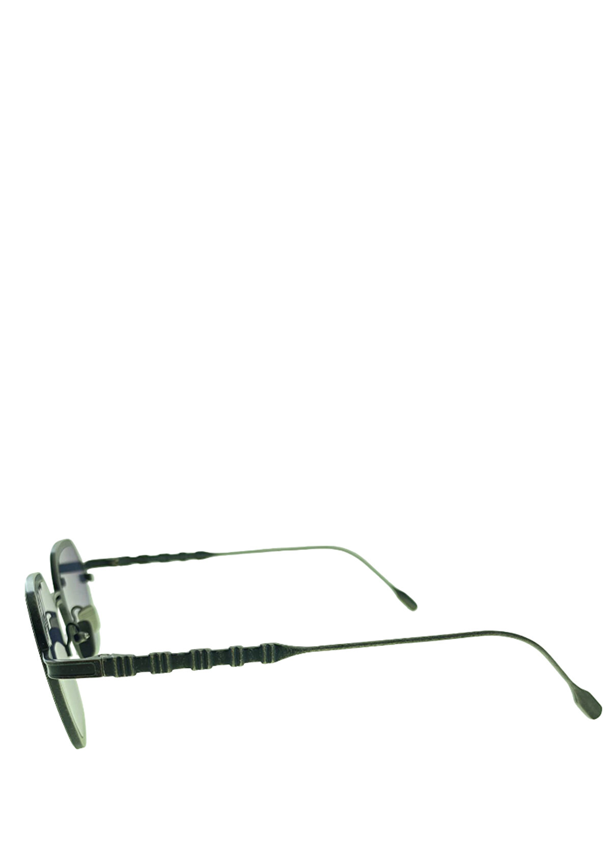 Capote Anstil Black Metal Unisex Sunglasses - 3