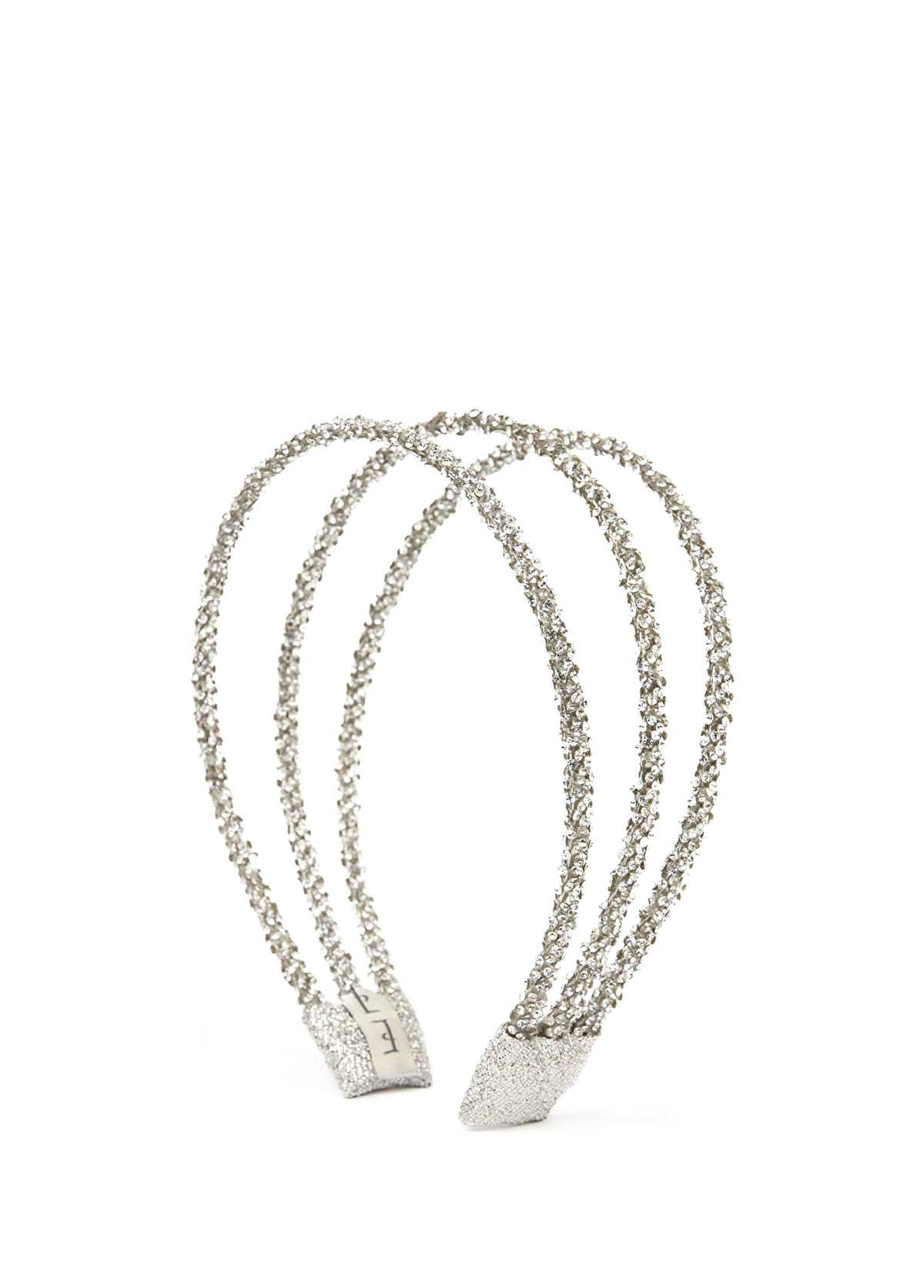 Eli Peacock Luna Trio Silver Crystal Stone Women's Tiara - 1