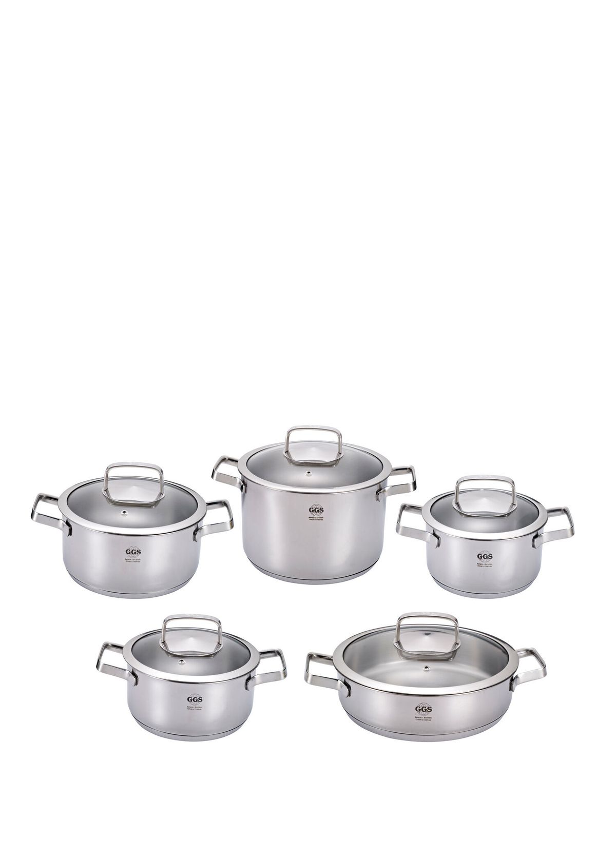 Soligen Cookware Ggs Solingen - Brillant Steel 10 Piece Cookware Set