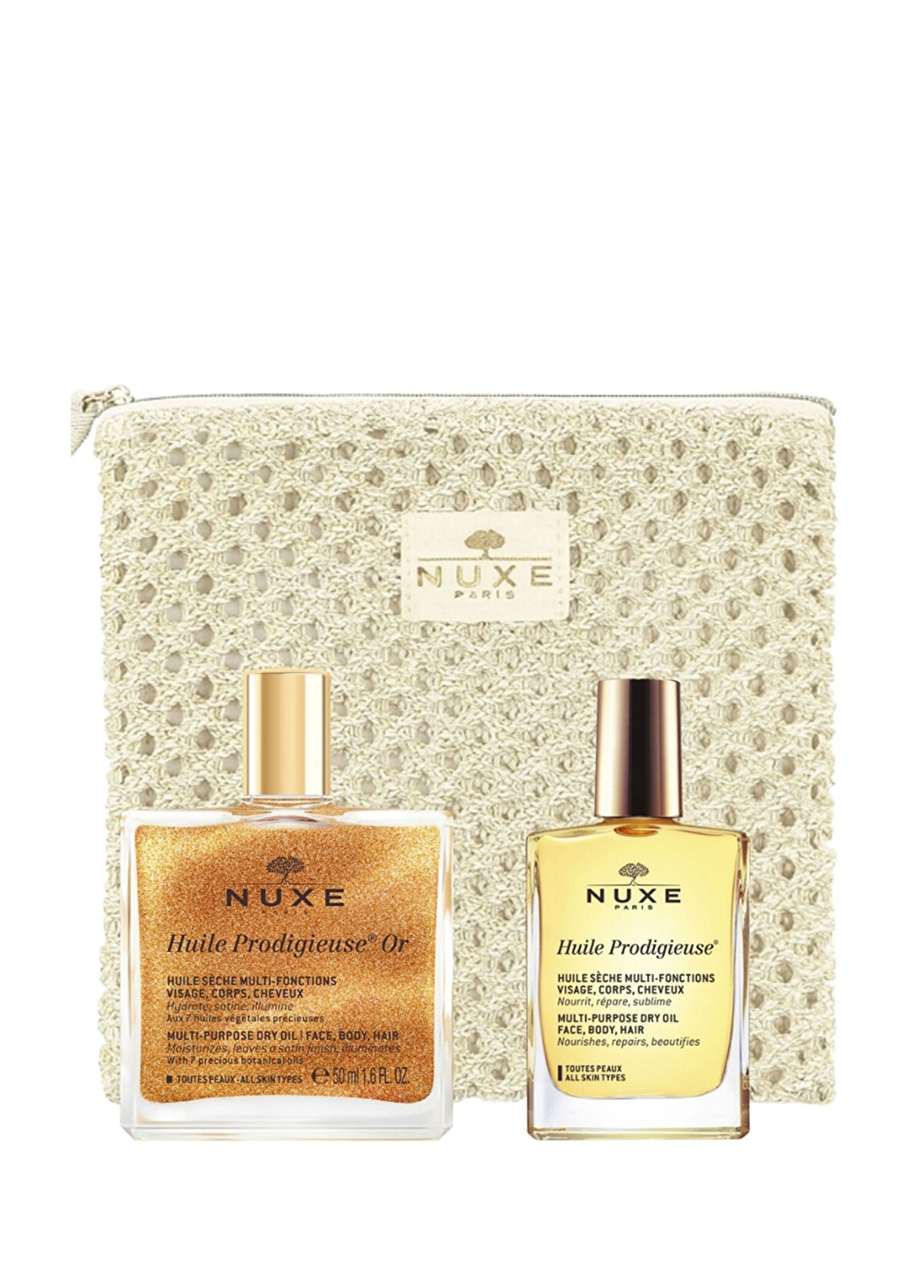 Nuxe Huile Prodigieuse Or 50 ml + Classic Dry Oil + Bag Skin Care Set - 1