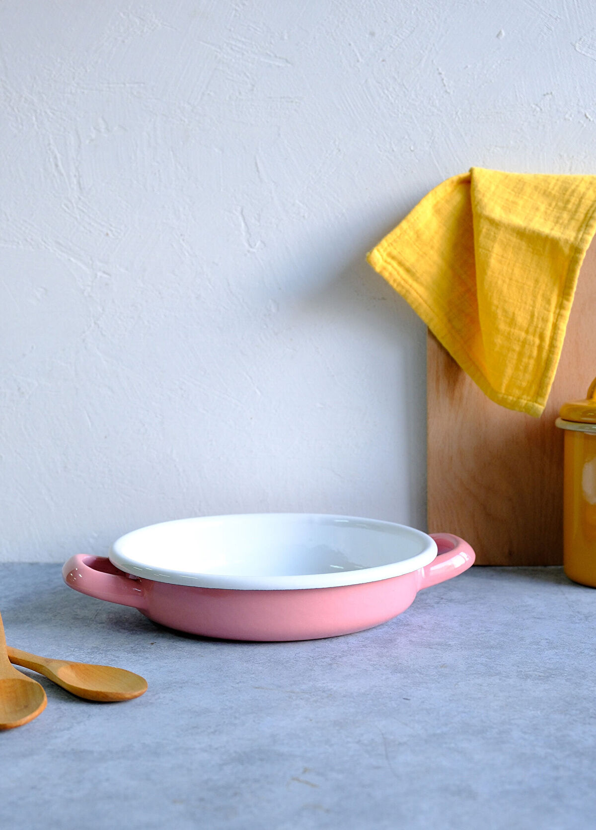 Elif Emaye Pink Enamel Shelf 18 cm - 3