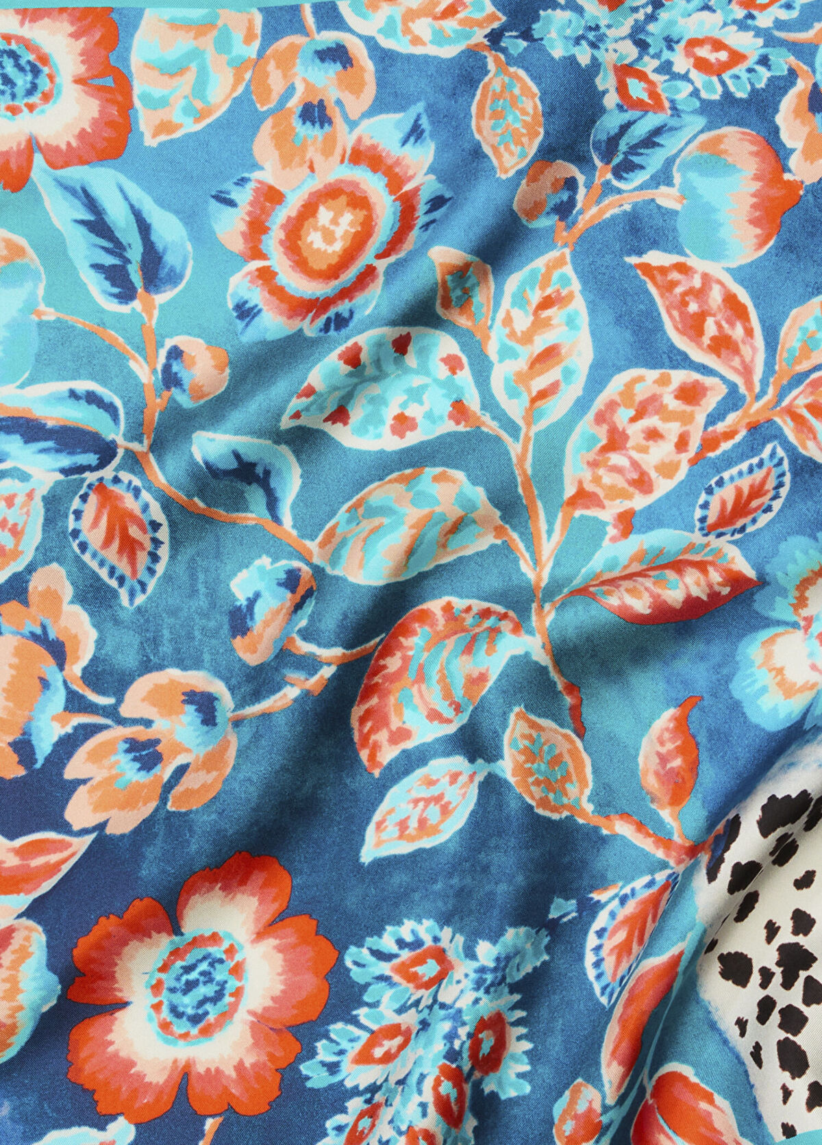 Beymen Club Blue Silk Scarf - 3