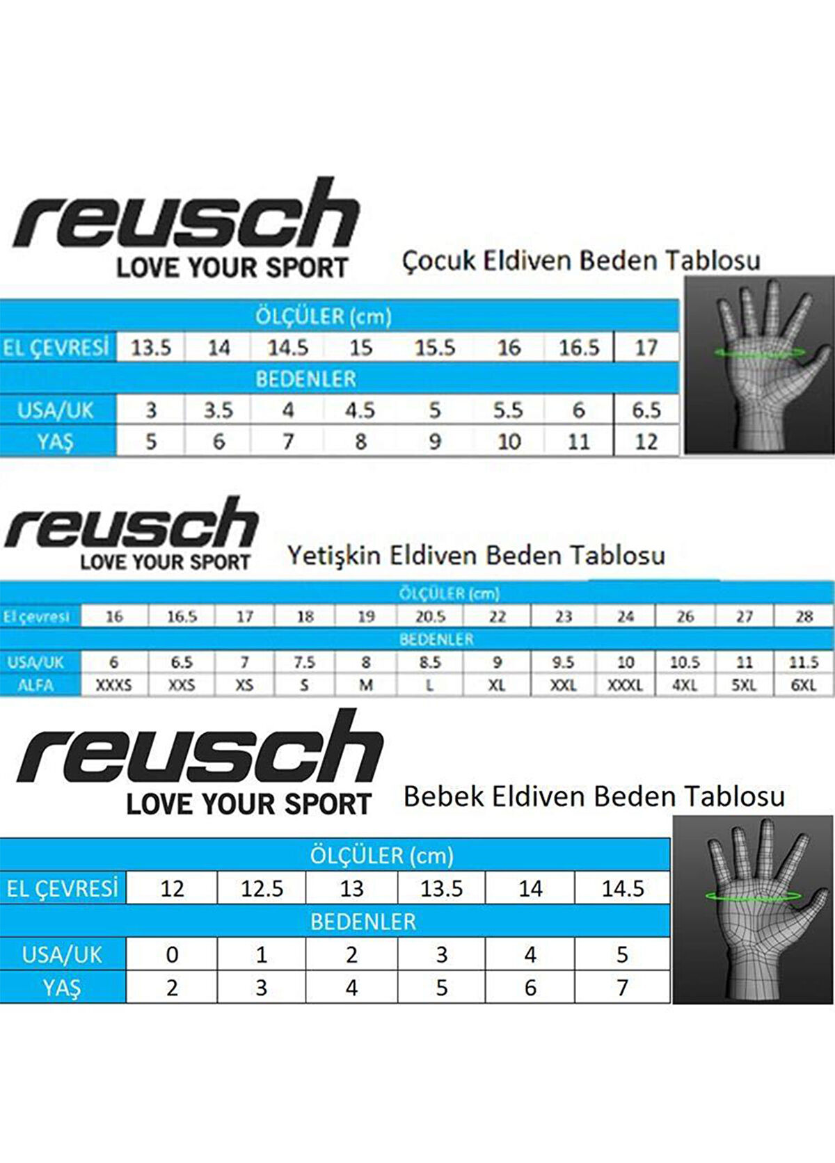Reusch Alan Mitten Siyah Çocuk Kayak Eldiveni - 3