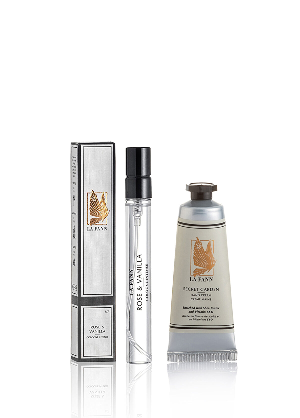 La Fann Mini Lüksler Seyahat Seti Rose & Vanilla Kolonya 10 ml & Secret Garden El Kremi 30 ml - 1