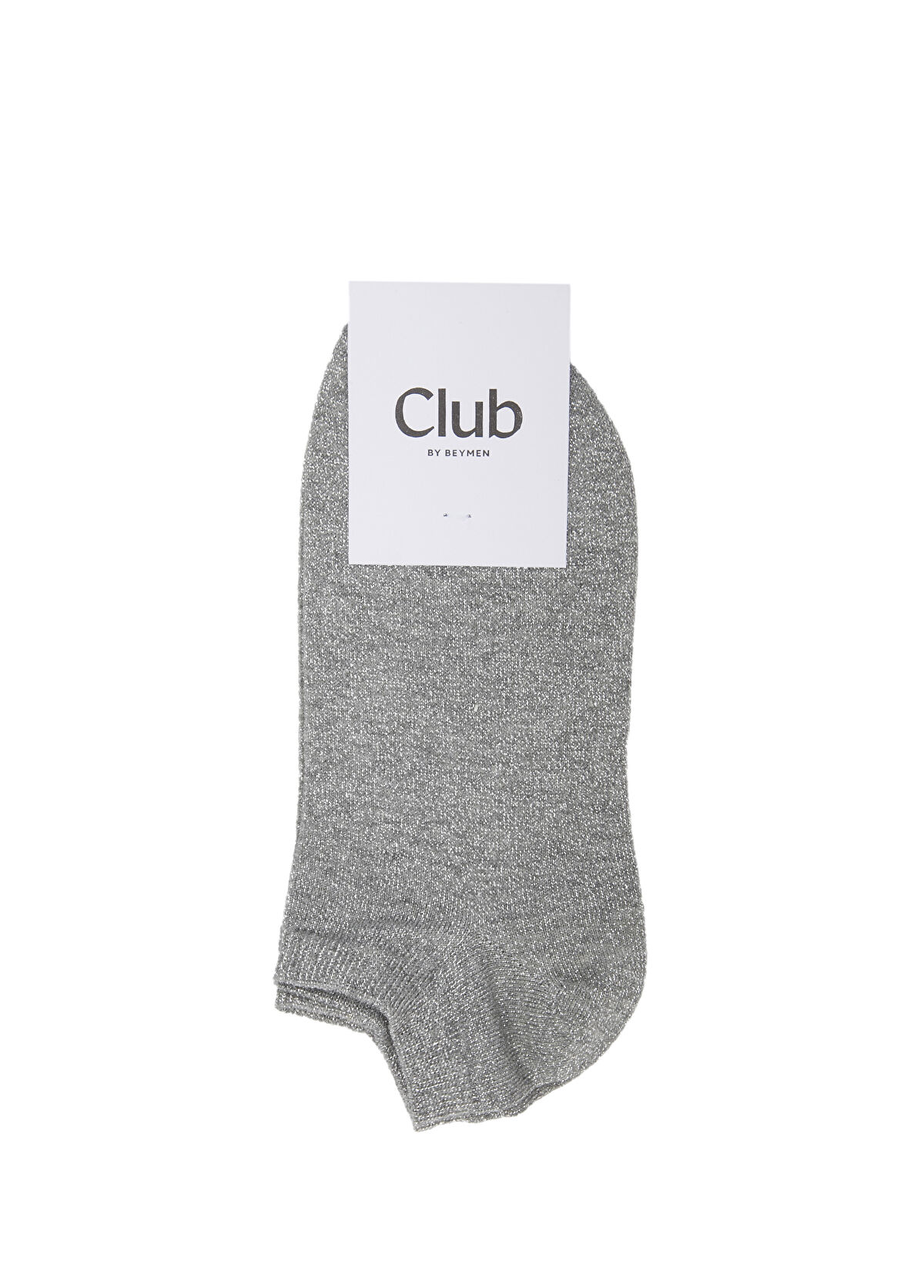 Beymen Club Gri Simli Kadın Patik Çorap - 1