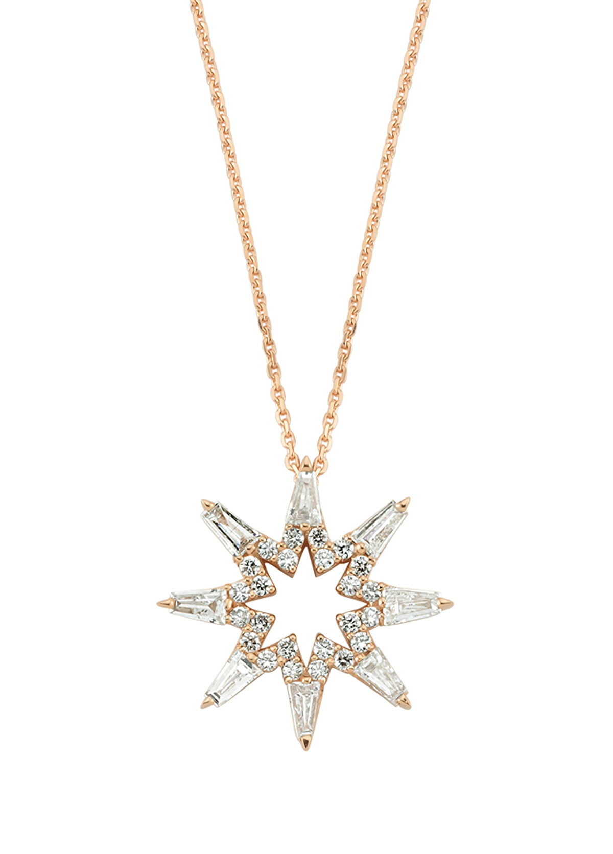 Venüs Star Kadın Pırlanta Altın Kolye - Görsel 2