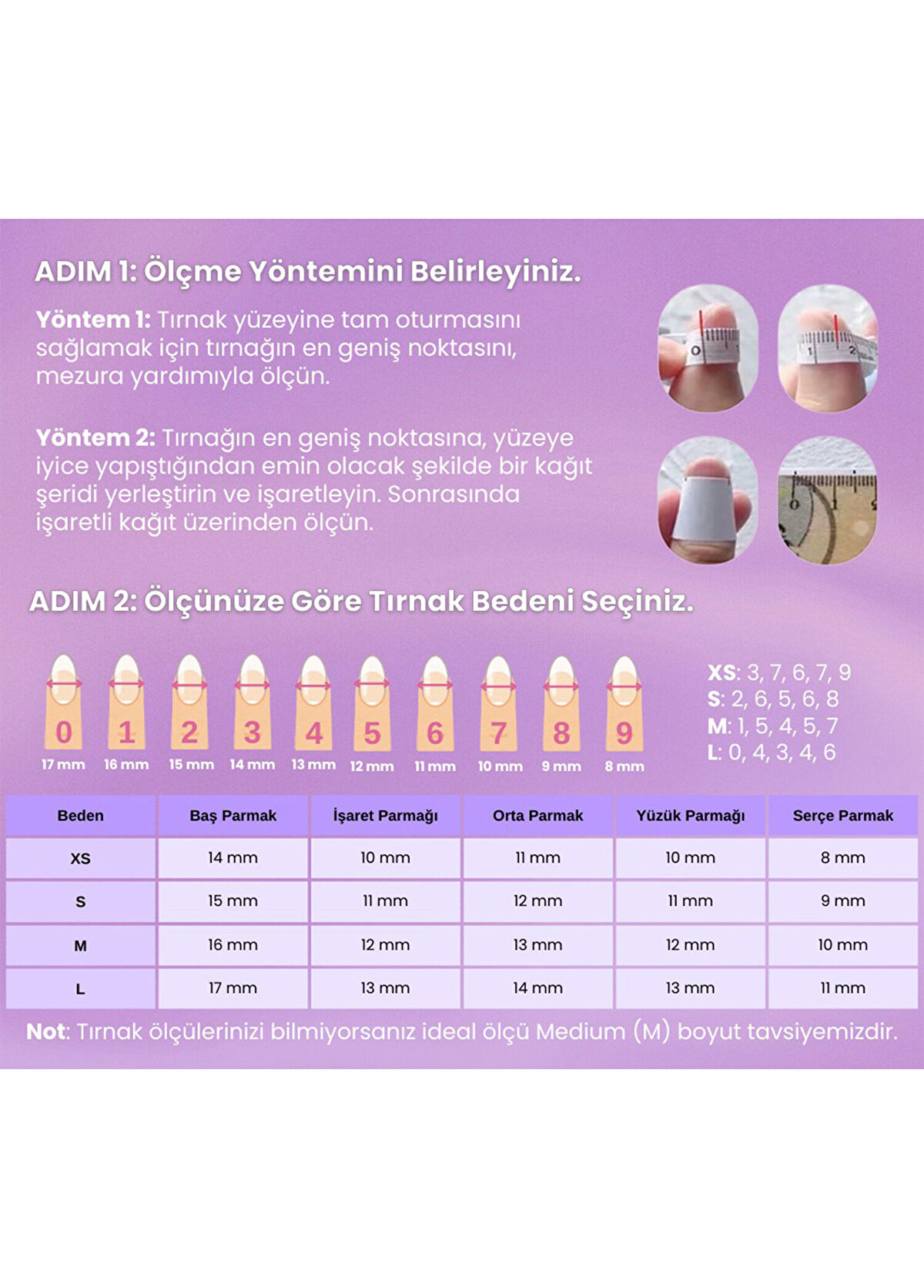 Takma Takma Bordo Orta Balerin Tekrar Kullanılabilir 15'li Protez Takma Tırnak OBL1501 - 3