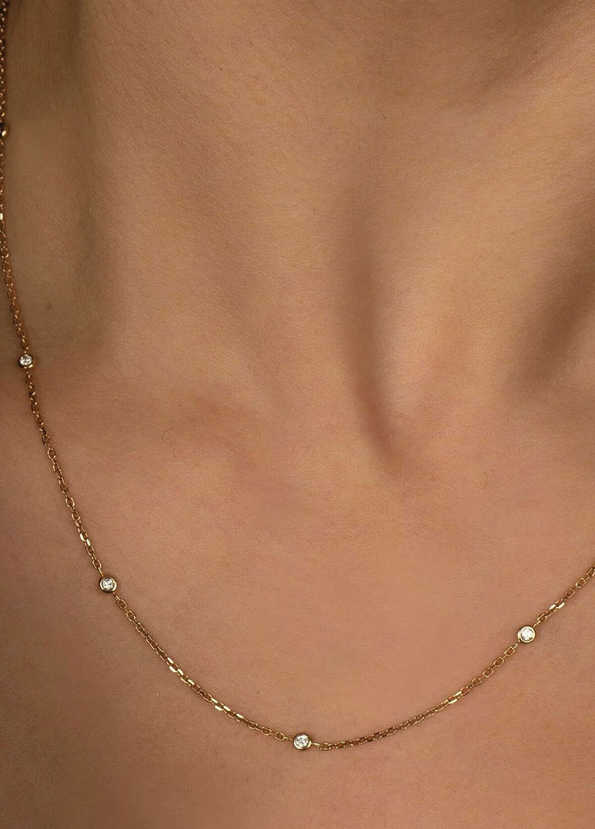 Safir Mücevher Only One 14 Karat Women's Diamond Necklace - 3