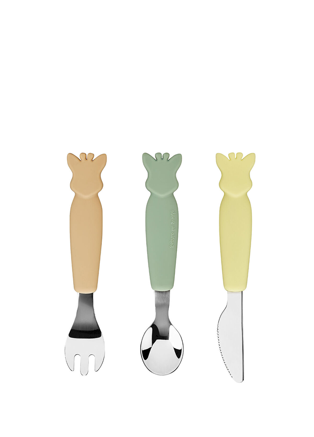 Sophie La Girafe Multi-Colored Metal Cutlery Set - 1