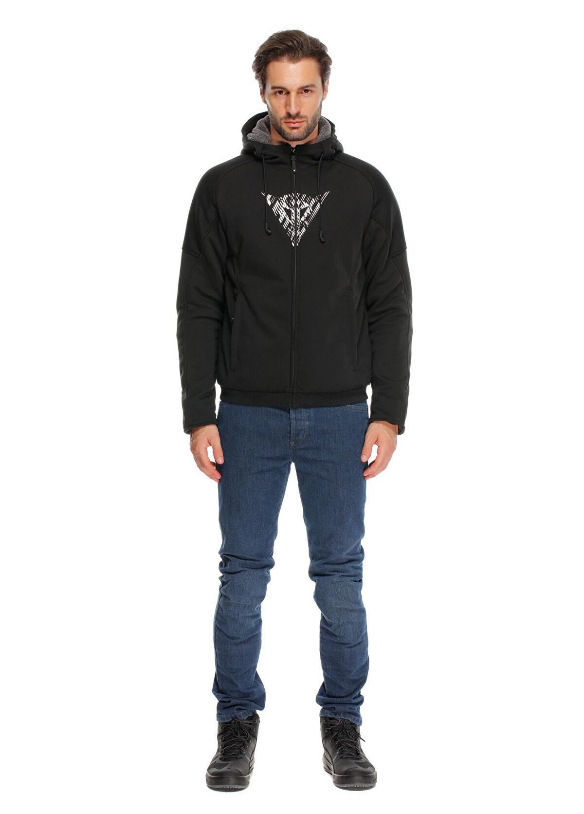 Dainese Bovisa Black White Erkek Motorsiklet Montu - 3