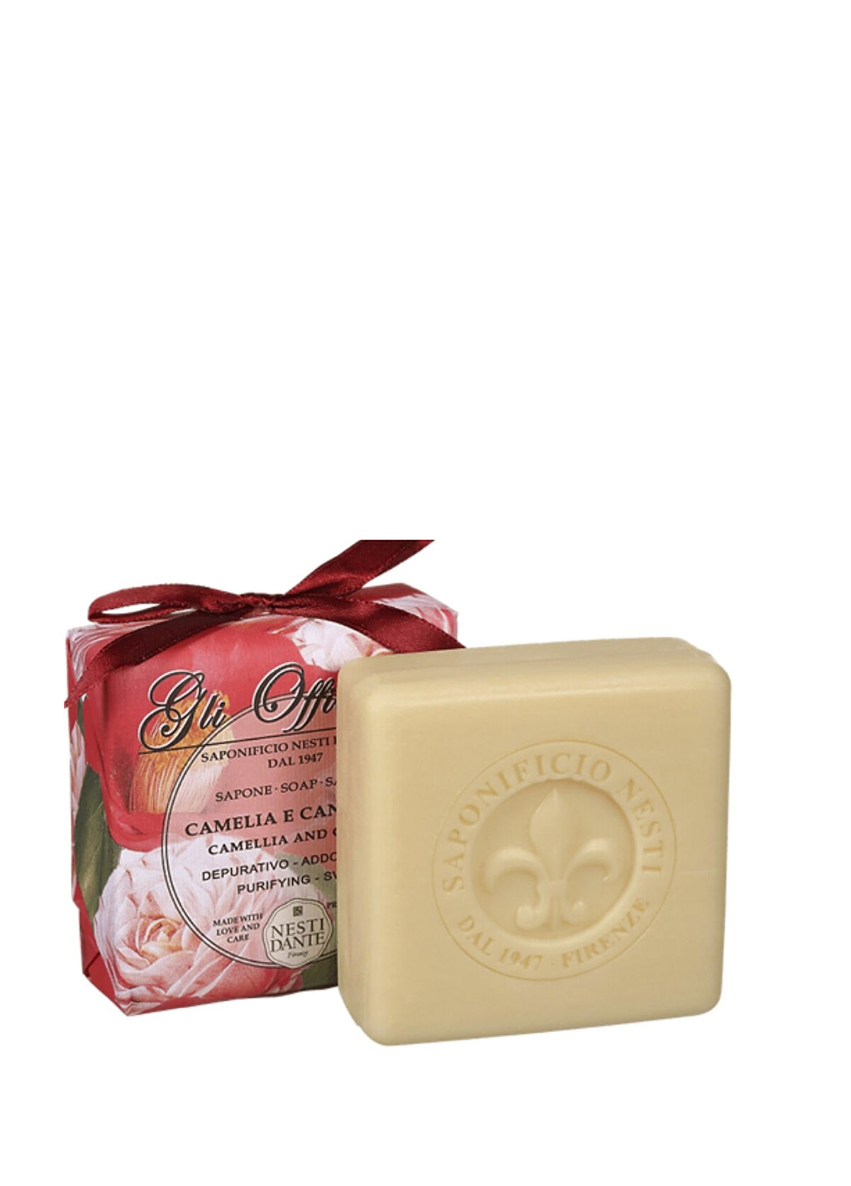 Nesti Dante Gli Officinali Kamelya ve Tarçın Vegan Bakım Sabunu 200 gr - 1