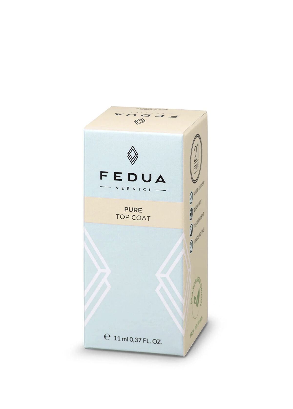 Fedua Pure Top Coat Nail Polish Protection Base 11 ml - 3