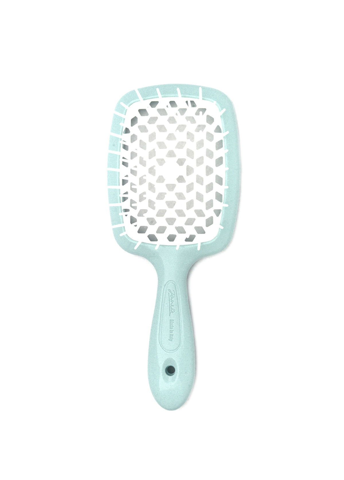 Janeke Superbrush Turkuaz Beyaz Saç Fırçası  - 1