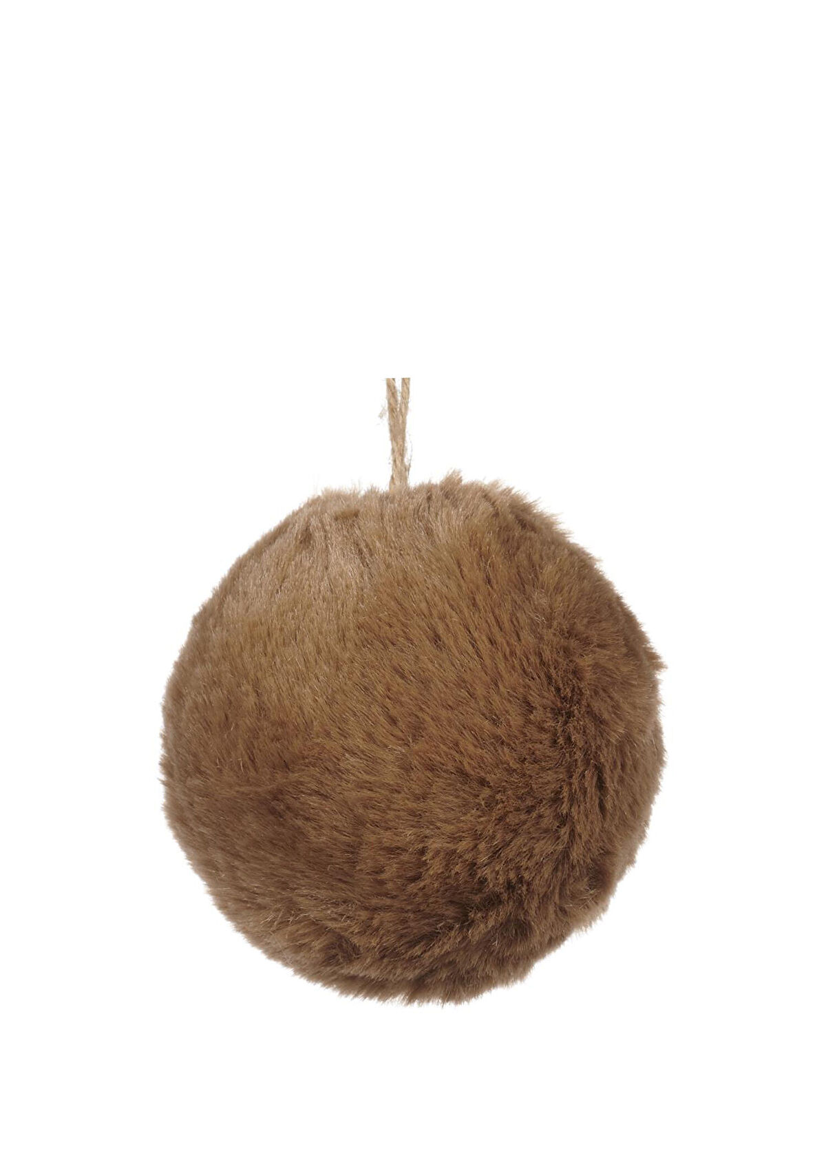 Goodwill Kahverengi Peluş Dokulu Yılbaşı Süsü - 1