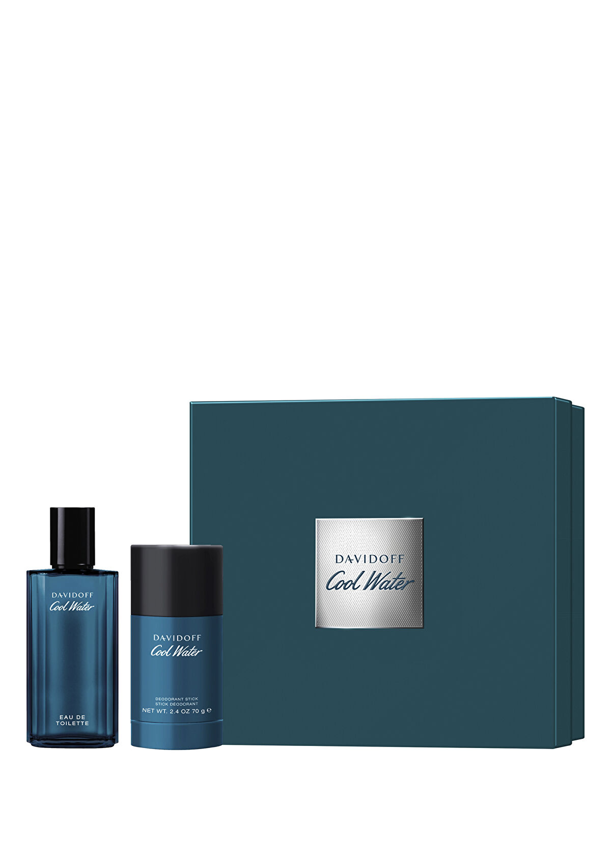 Davidoff Cool Water Man EDT 75 ml + 70 ml Deospray Men's Perfume Set - 1