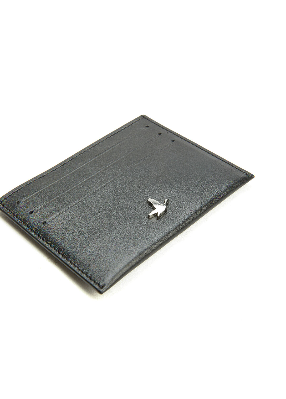 Beymen Club Black Flat Men's Napa Leather Card Holder - 3