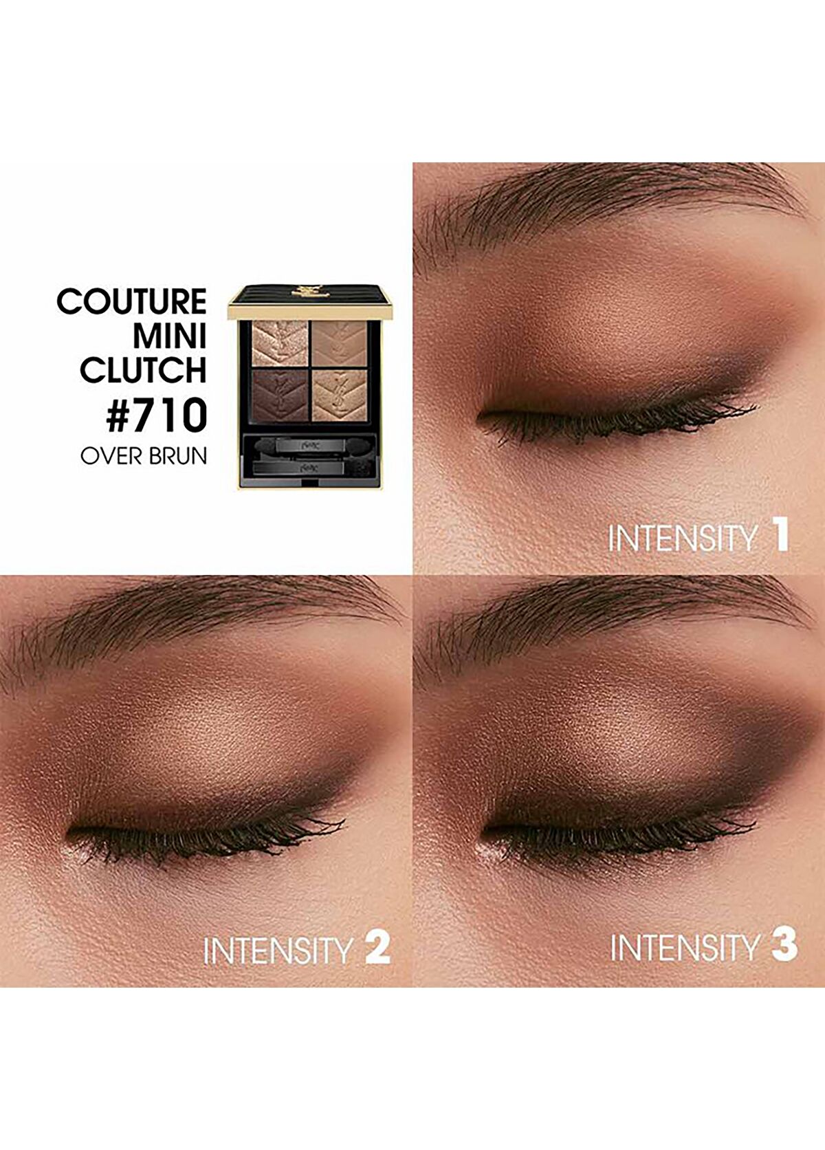 Yves Saint Laurent Couture Mini Clutch Over Brun - 3