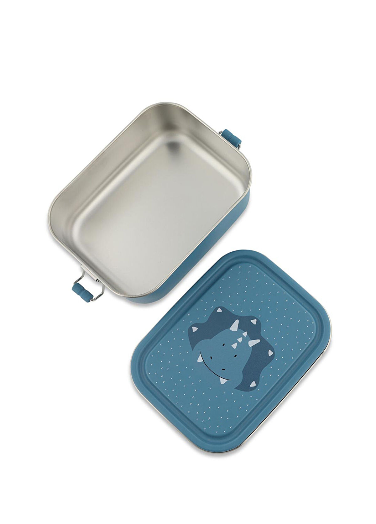 Trixie Mr.Triceratops Navy Blue Small Size Children's Food Bowl - 3