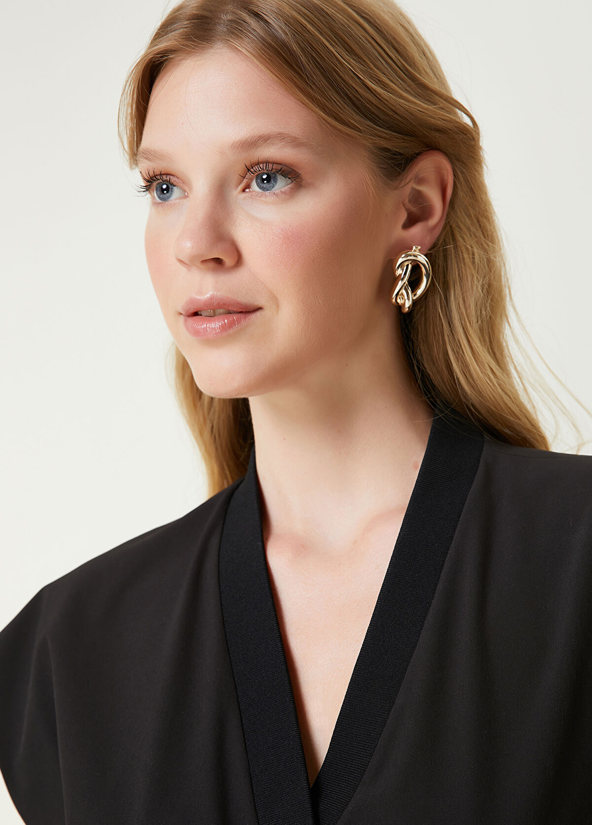 Beymen Club Gold Düğüm Formlu Kadın Küpe - 3