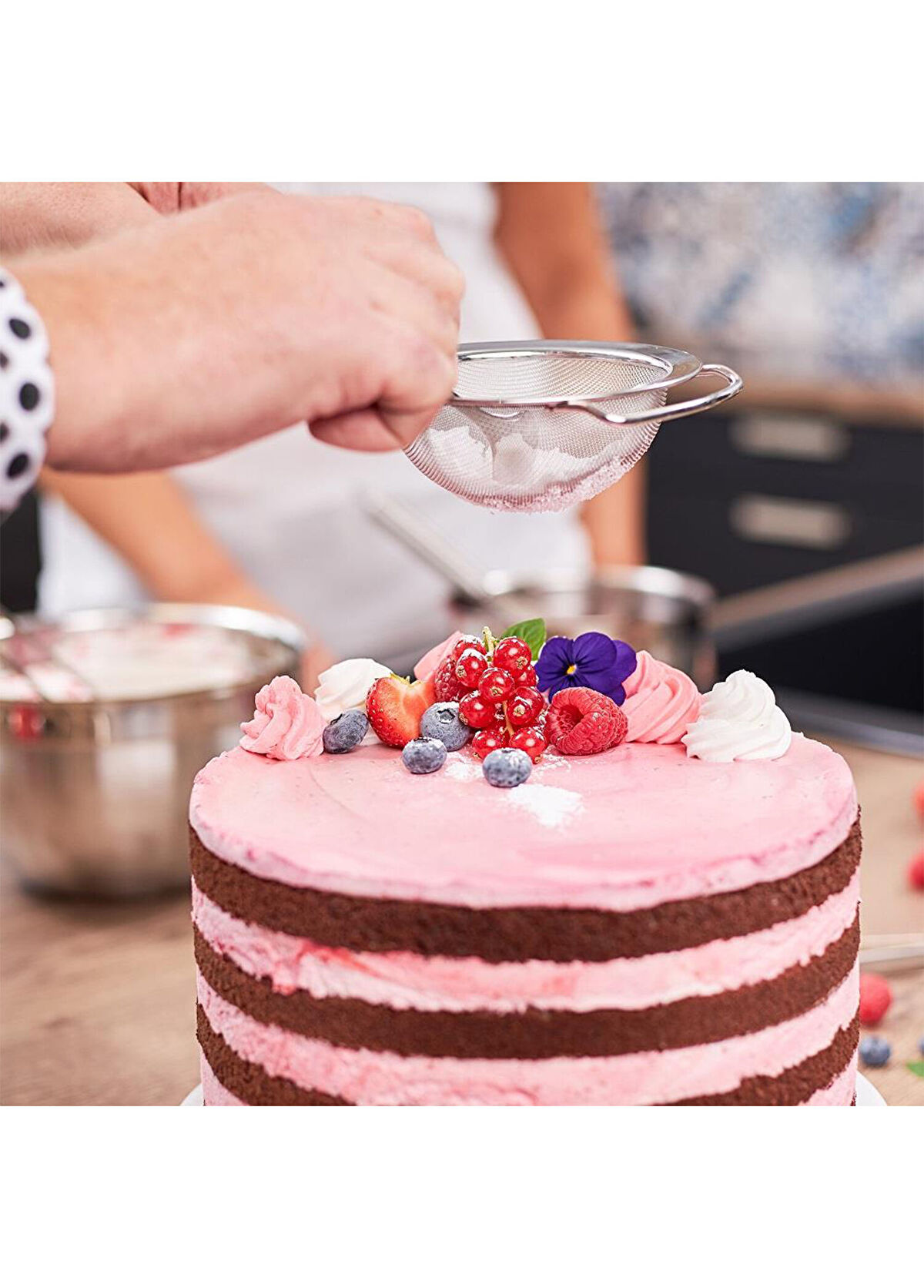 Rösle Hangable Stainless Steel Silver Strainer 12 cm - 3