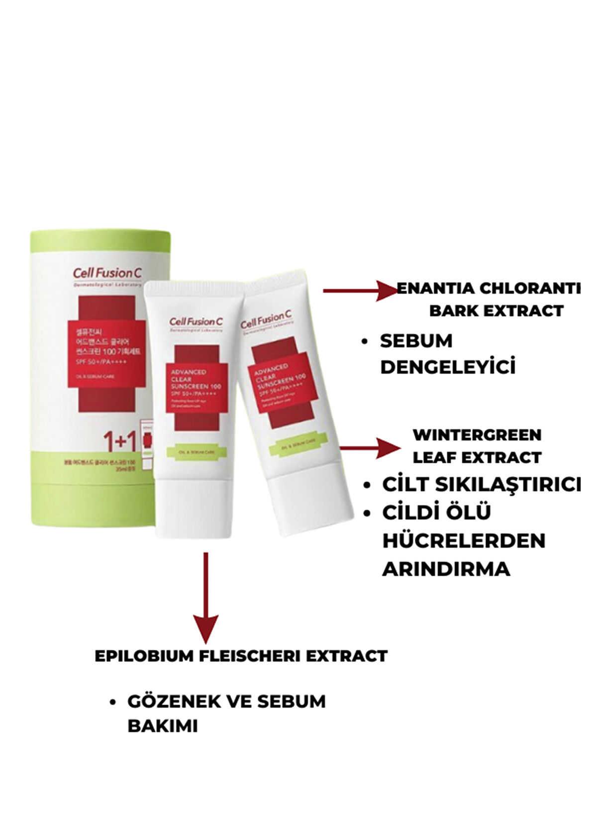 Cell Fusion C Advanced Sunscreen 100 SPF50+ PA++++ Güneş Koruyucu Seti 2x35 ml - 3