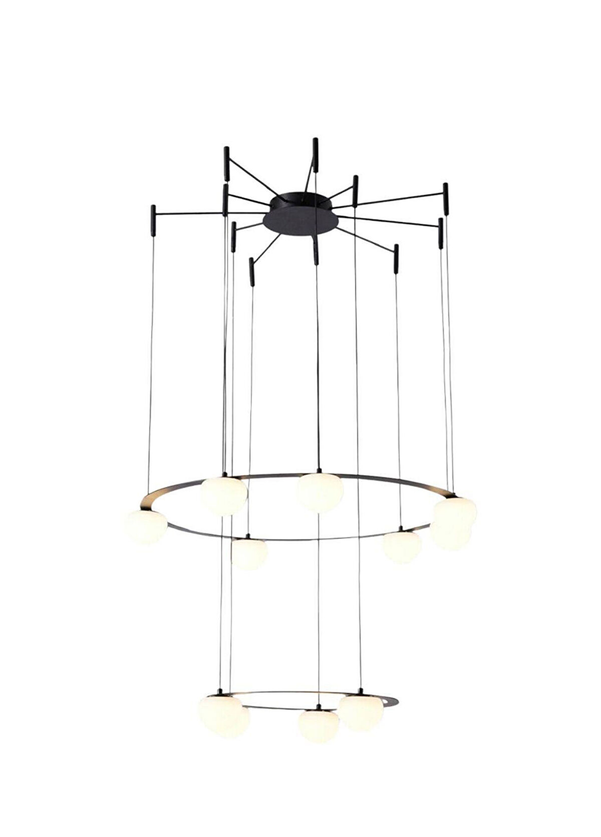 Lasttouch Sonic Black 11-Pack Pendant Chandelier - 1