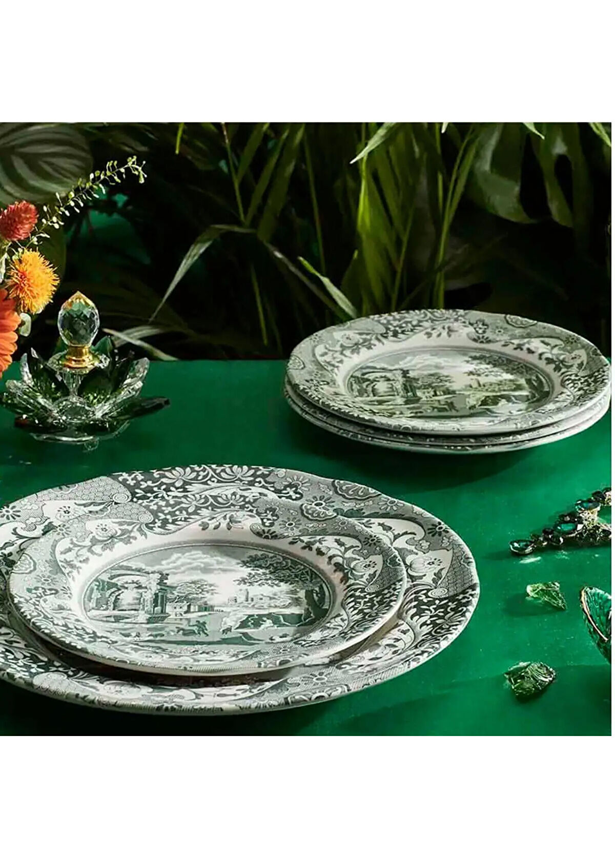 Spode Heritage Green Italian Pasta Tabağı - 3