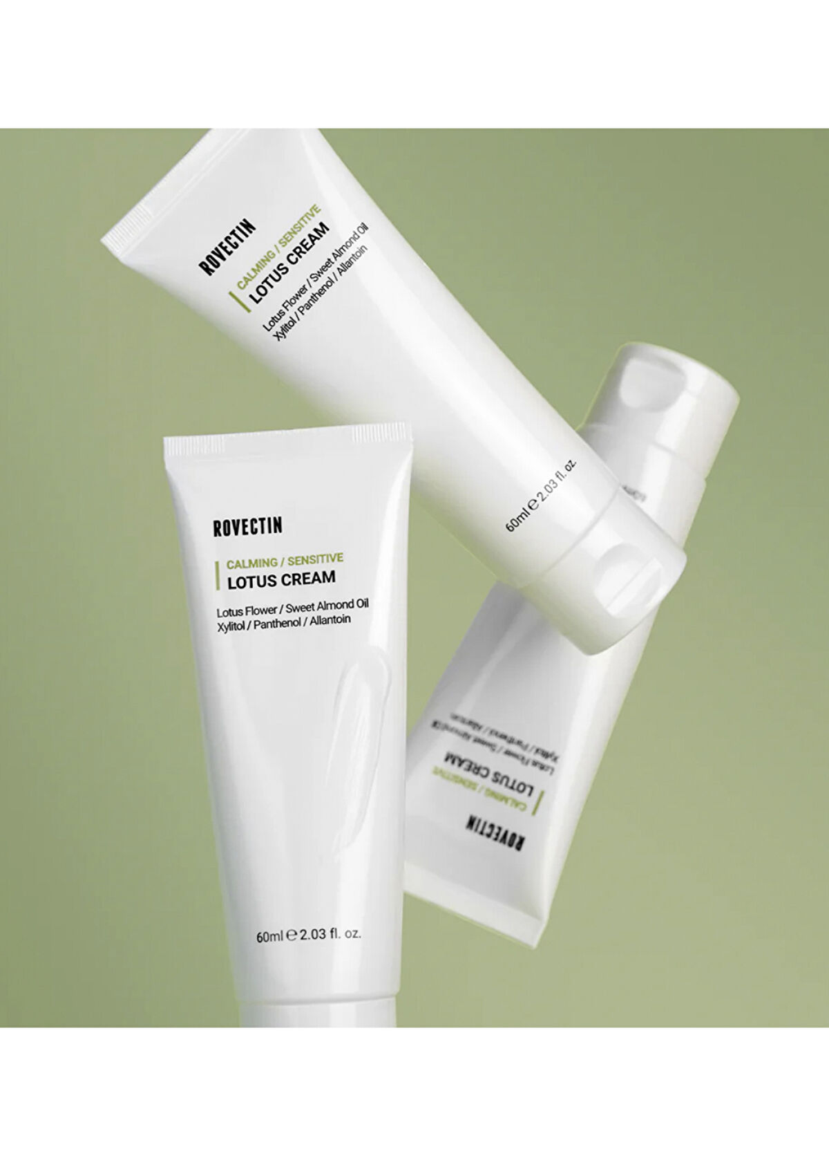 Rovectin Calming Lotus Cream Cilt Hasarına Karşı Koruyucu Nemlendirici Yüz Kremi 60 ml - 3