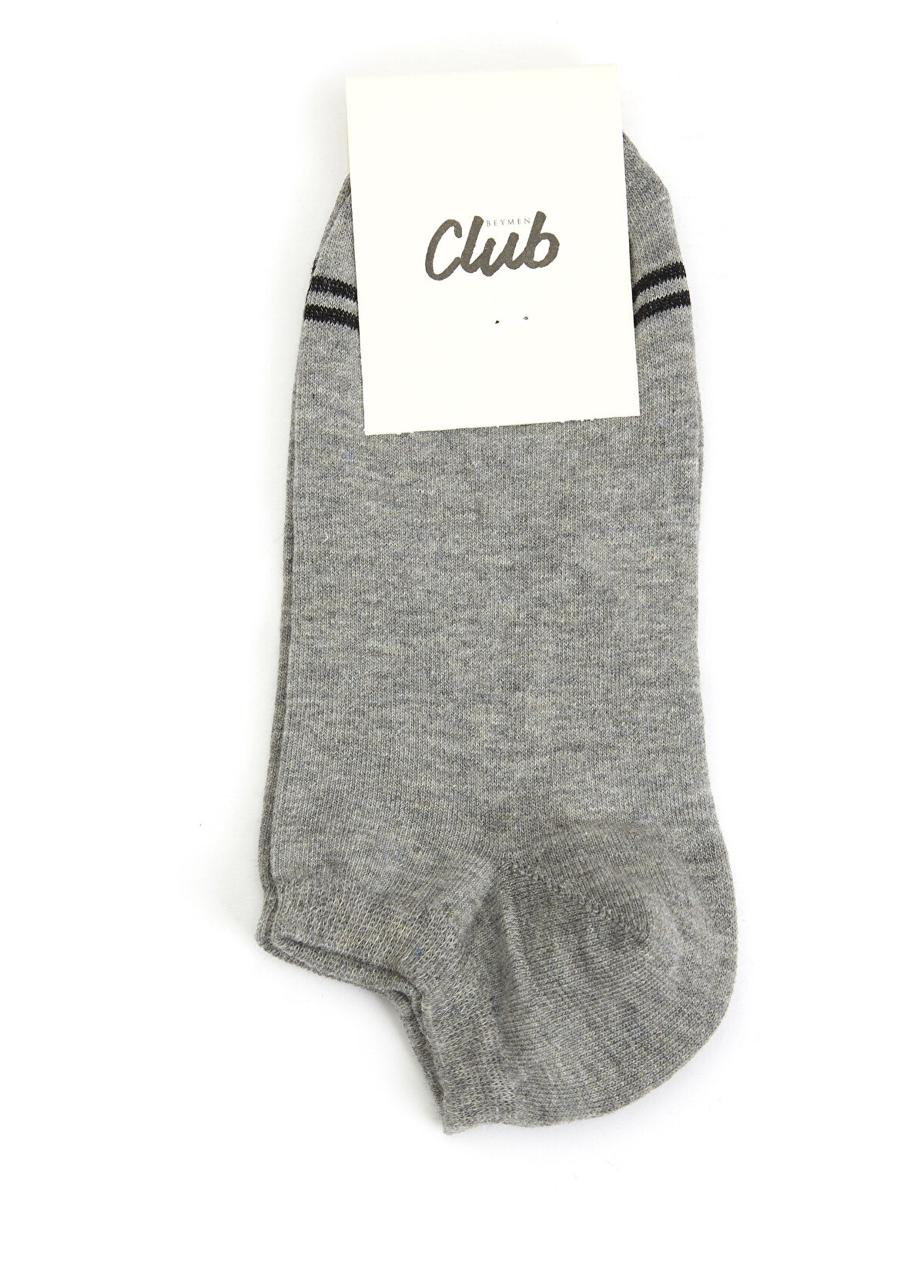 Beymen Club Gri Çizgili Erkek Patik Çorap - 1