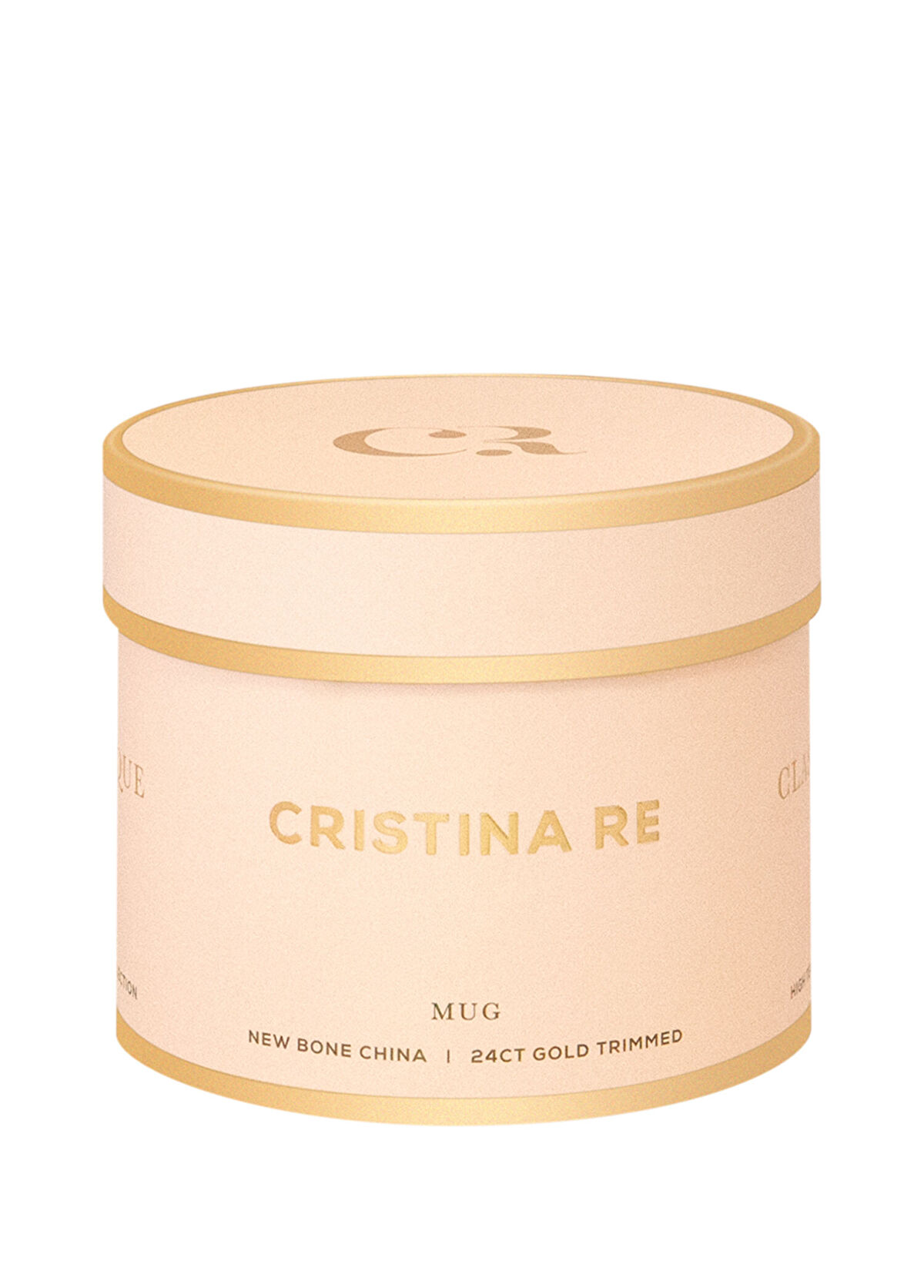 Cristina Re Blush Stripes 24 Ayar Altın Kaplama Mug - 3