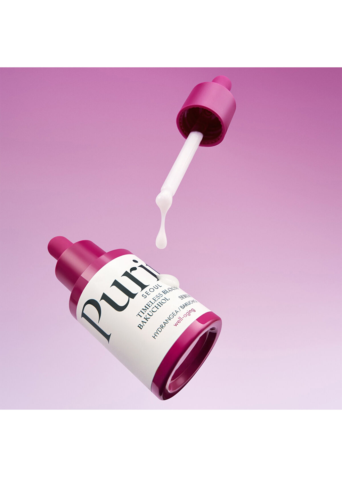 Purito Timeless Bloom Bakuchiol Serum Anti-Wrinkle Fullness Protector Retinol Alternative Serum 30ml - 3