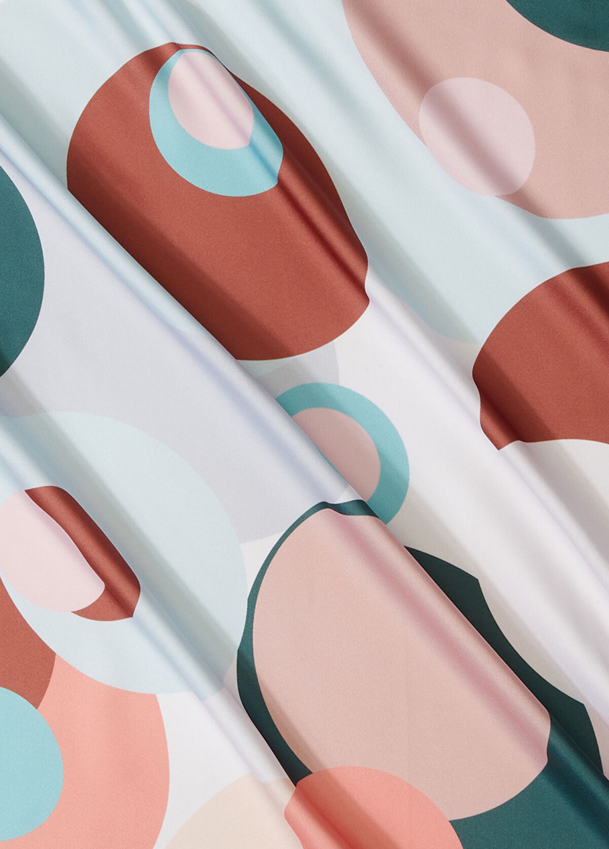 Beymen Club Çok Renkli Desenli Saten Fular - 3