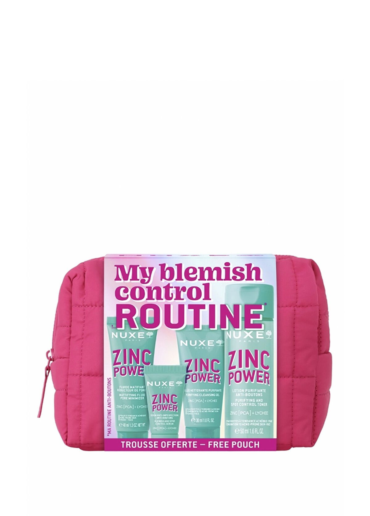 Nuxe Zinc Power Skin Flaw Control Routine Kit Skin Care Set - 3